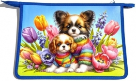 Teczka-torba A4+ zapinana na zamek Pieski