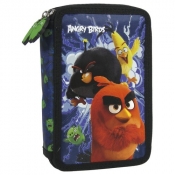 Piórnik dwukomorowy z wyposażeniem Angry Birds 13