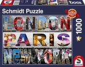 Puzzle PQ 1000 Londyn, Paryż, Nowy Jork G3