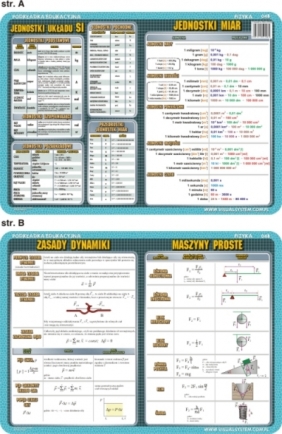 Podkładka edukacyjna. Jednostki układu SI, jednostki miar, m - inne
