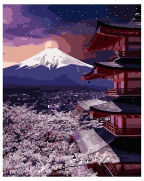 Malowanie po numerach - Góra Fuji... 40x50cm