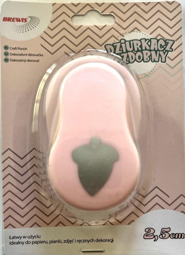 <img src='https://webimage.pl/pics/484/8/d5907611708484.jpg' style='height:440px' /> Dziurkacz ozdobny Żołądź 2.5cm