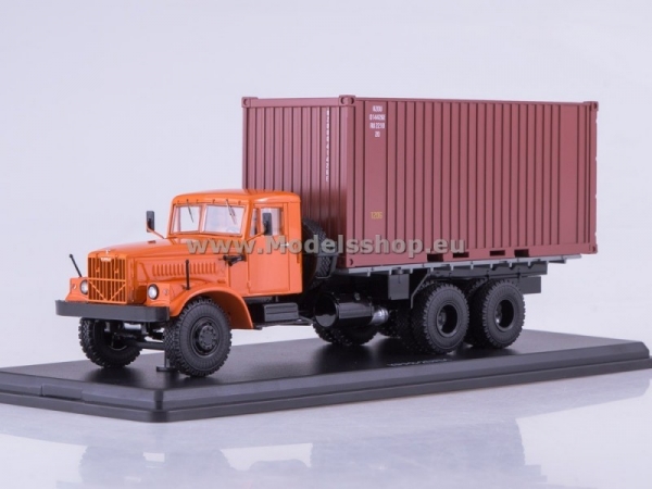 KRAZ-257B1 Container Truck (orange) (SSM1148)