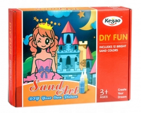 Zestaw obrazków do malowania piaskiem - motyw bajkowy (120485)