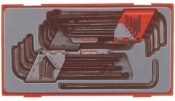 Zestaw kluczy trzpieniowych 6-kątnych TX, calowe i mm TengTools TTHT28 (128250107)