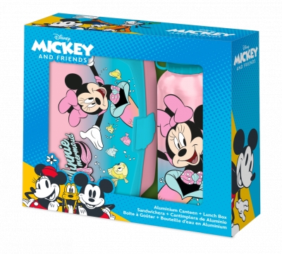 <img src='https://webimage.pl/pics/485/2/d8435507872485.jpg' style='height:440px' /> Bidon aluminiowy + śniadaniówka Minnie MN30011