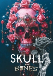 Kolorowanka A4 pionowa 8 obrazków Skull różowe