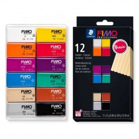 Fimo Professional, 12x25g - Basic Colour