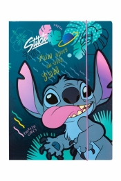 Coolpack, Teczka tekturowa A4 z gumką Disney Blue 1 - Stitch (78485PTR)