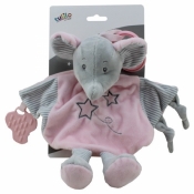 Przytulanka Miluś Słonik z dodatkami różowy 26 cm (4822b)