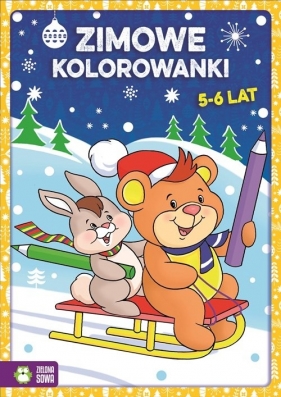 Zimowe kolorowanki 5-6 lat