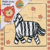 Puzzle drewniane układanka Zebra 9 elementów
