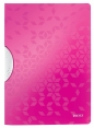 Skoroszyt Leitz Wow ColorClip A4 - różowy 80 g (46340023)