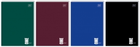 Brulion A4/96k linia - One Color, 1 szt.