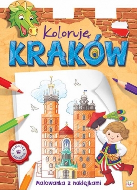 Koloruję Kraków Malowanka z naklejkami