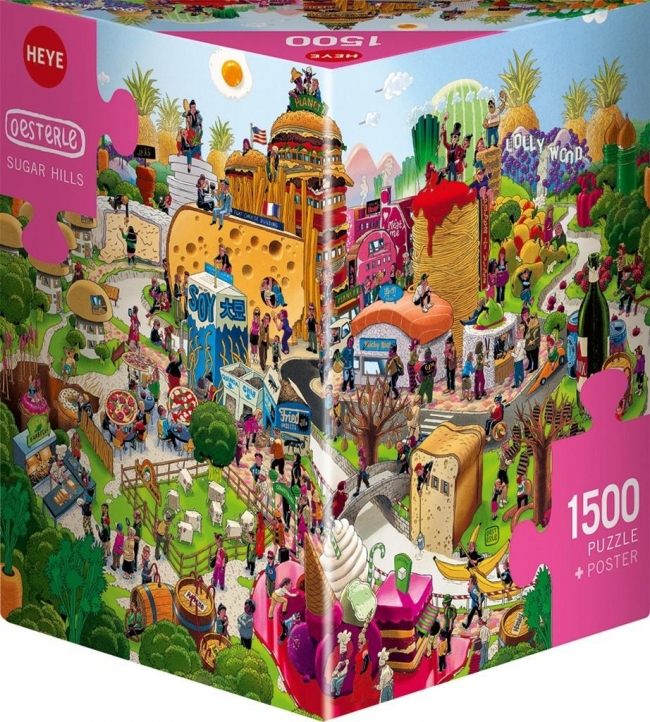 Puzzle 1500 Cukrowe wzgórze (Puzzle+plakat)