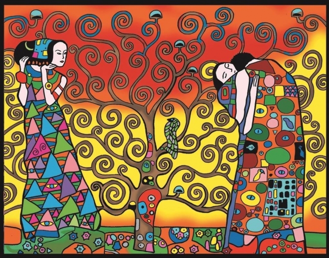 Kolorowanka Welwetowa 47x35 Klimt Trzy Okresy...