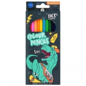 Kredki ołówkowe 12 kolorów Skate Dino