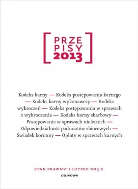 Przepisy 2013 Zbiór karny