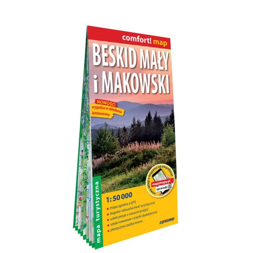 Beskid Mały i Makowski laminowana mapa turystyczna 1:50 000