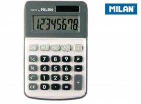 Kalkulator Milan 8 pozycyjny, szary (150808GBL)