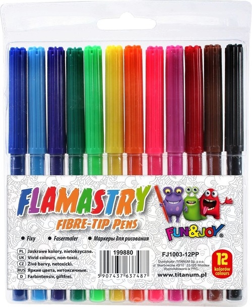 Flamastry 12 kolorów