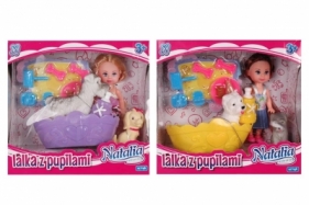 Lalka Natalia z pupilami i akcesoriami