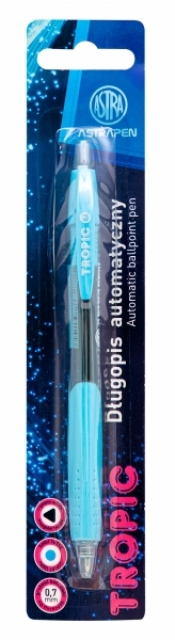 Długopis automatyczny Tropic 0.7 mm Astra Pen, blister 1 szt.