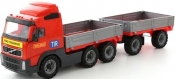 Volvo samochód z burtami i przyczepą (9487)
