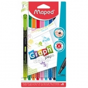 Cienkopisy Maped Graph'Peps Deco, 8 kolorów (749048)