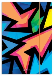 Teczka rysunkowa A4 z gumką - Neon Art