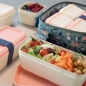 Termiczna torba Milan na żywność 3,5l z 3 pudełkami na lunch z kolekcji Terrazzo Green Eco zielono-różowa (08806TZG)