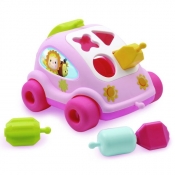 SMOBY Cotoons Samochód sorter różowy (7600211118)