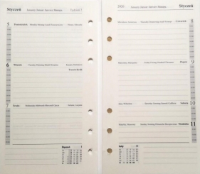 Wkład do organizera notes finanse adresy 7,5x12,5