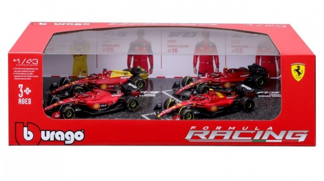 <img src='https://webimage.pl/pics/488/8/d4893993368488.jpg' style='height:440px' /> Ferrari Racing 4 Pack Without Helmet And Stand