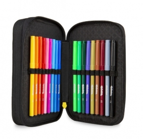 CoolPack - Jumper 3 - Piórnik potrójny z wyposażeniem - Drawing Hearts (B67038)