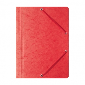 Teczka preszpanowa z gumką Bantex A4 - czerwona