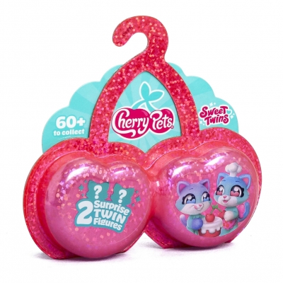 <img src='https://webimage.pl/pics/488/9/d8431618049488.jpg' style='height:440px' /> Cherry Pets Sweet Twins 2 figurki niespodzianki 1 szt.mix