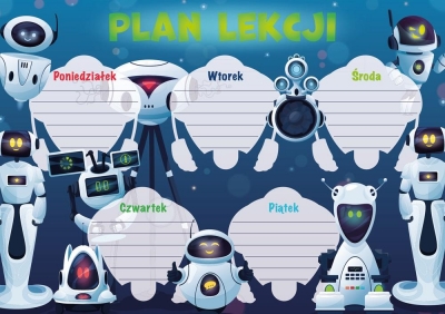 Plan lekcji - Roboty (5szt)