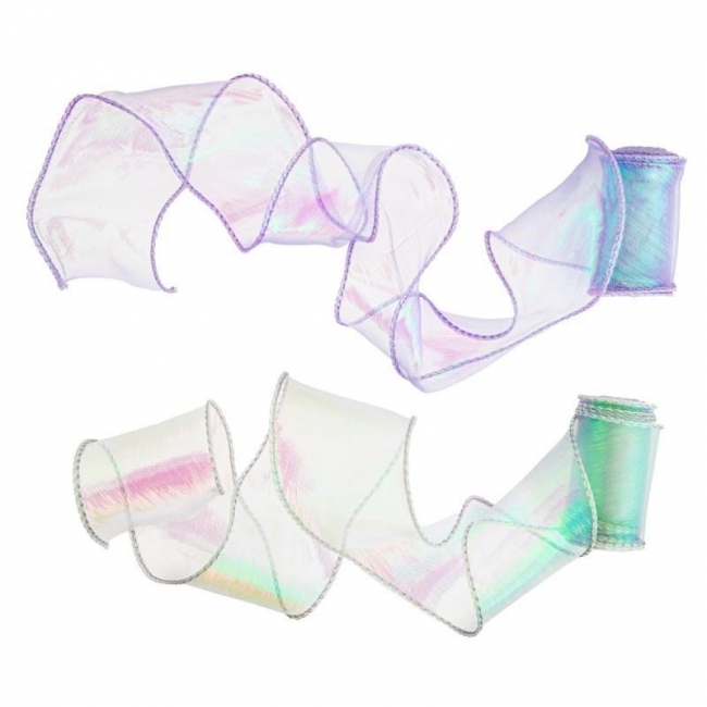 <img src='https://webimage.pl/pics/489/1/d5907589921489.jpg' style='height:440px' /> Taśma z organzy połyskująca Mermaid 2x3m