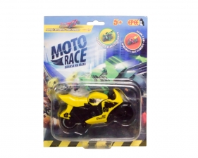 Moto Race - Kraksa na maxa - Motorek żółty 8,5 cm (EP04112 - YELLOW)