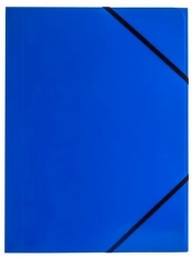 Teczka kartonowa na gumkę Tetis A4, 6 szt. - niebieska (BT600-N)