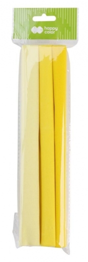 Bibuła marszczona Happy Color, 3 rolki - tonacja żółta (459897)