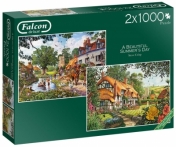 Puzzle 2x1000: Falcon - Piękny letni dzień (11248)