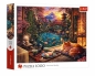 Puzzle 1000 Kot w ogrodzie sakury TREFL