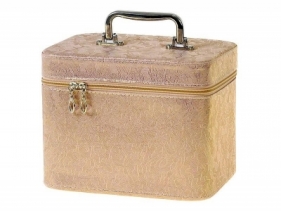 Kuferek L walizka z lusterkiem na zamek 23x17x15cm