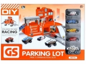 Parking z metalowymi akcesoriami