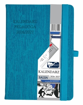 Kalendarz Pedagoga 2026/2027 B6 tygodniowy Salsa - turkusowy