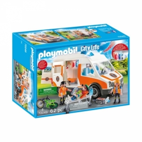 Playmobil City Life: Karetka ze światłem i dźwiękiem (70049) (Uszkodzone opakowanie)