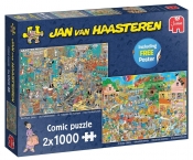 Puzzle 2x1000: Haasteren - Sklep muzyczny/Stres (20049)